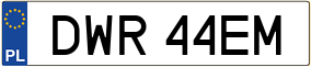Truck License Plate